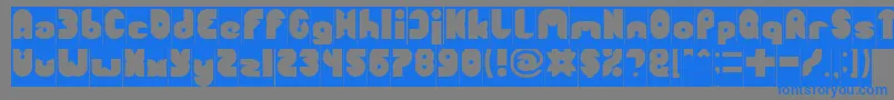 FUNNY SPORT Inverse Font – Blue Fonts on Gray Background
