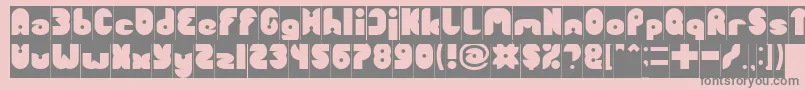 FUNNY SPORT Inverse Font – Gray Fonts on Pink Background