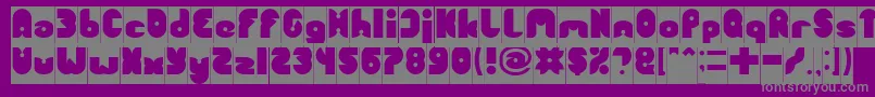 FUNNY SPORT Inverse Font – Gray Fonts on Purple Background
