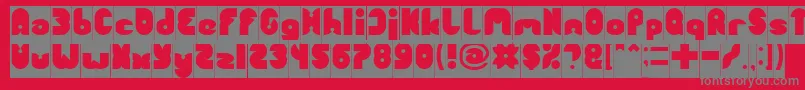 FUNNY SPORT Inverse Font – Gray Fonts on Red Background