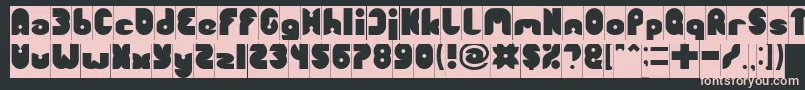FUNNY SPORT Inverse Font – Pink Fonts on Black Background