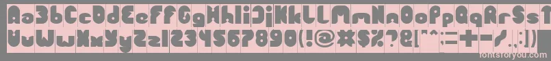 FUNNY SPORT Inverse Font – Pink Fonts on Gray Background
