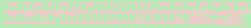 FUNNY SPORT Inverse Font – Pink Fonts on Green Background