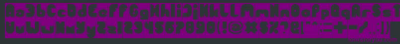 FUNNY SPORT Inverse Font – Purple Fonts on Black Background