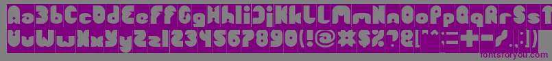 FUNNY SPORT Inverse Font – Purple Fonts on Gray Background