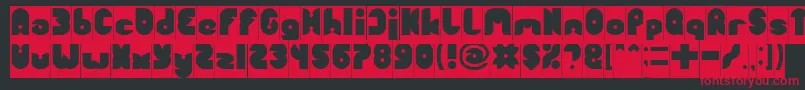 FUNNY SPORT Inverse Font – Red Fonts on Black Background