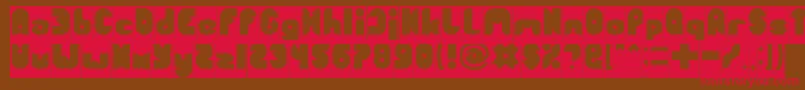 FUNNY SPORT Inverse Font – Red Fonts on Brown Background