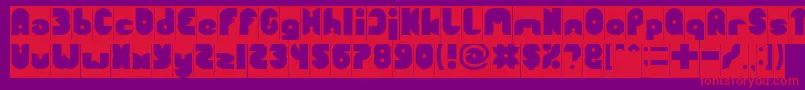 FUNNY SPORT Inverse Font – Red Fonts on Purple Background