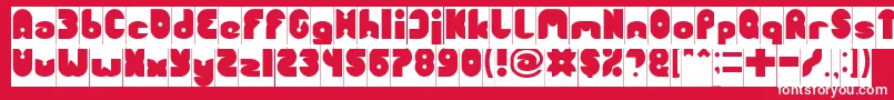 FUNNY SPORT Inverse Font – White Fonts on Red Background