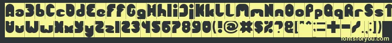 FUNNY SPORT Inverse Font – Yellow Fonts on Black Background