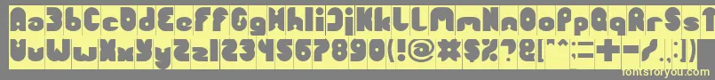 FUNNY SPORT Inverse Font – Yellow Fonts on Gray Background