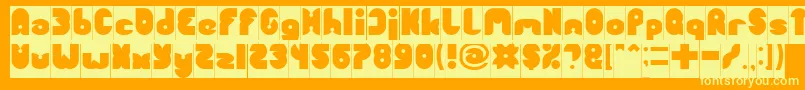 FUNNY SPORT Inverse Font – Yellow Fonts on Orange Background