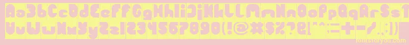 FUNNY SPORT Inverse Font – Yellow Fonts on Pink Background