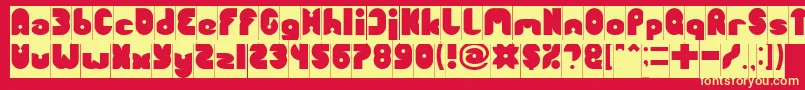 FUNNY SPORT Inverse Font – Yellow Fonts on Red Background