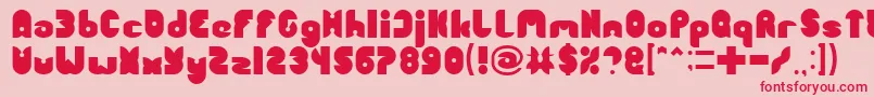 FUNNY SPORT Light Font – Red Fonts on Pink Background