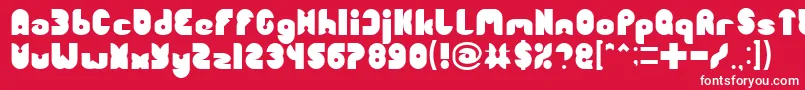 FUNNY SPORT Light Font – White Fonts on Red Background