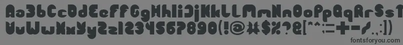 FUNNY SPORT Font – Black Fonts on Gray Background
