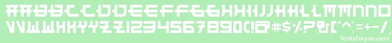 FunnySamuraiRegular Font – White Fonts on Green Background