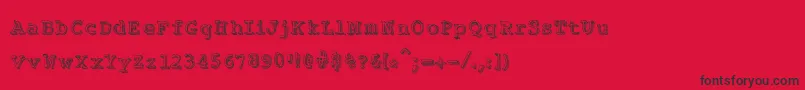 Funplay Font – Black Fonts on Red Background