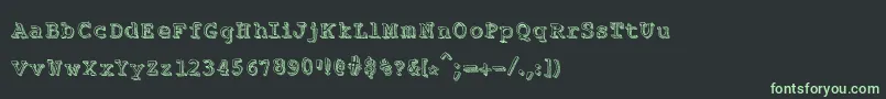Шрифт Funplay – зелёные шрифты на чёрном фоне