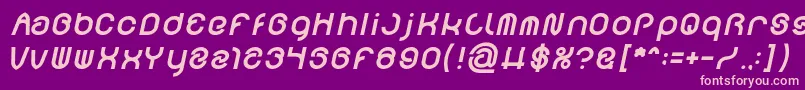 fuente FUNRECORD Bold Italic – Fuentes Rosadas Sobre Fondo Morado