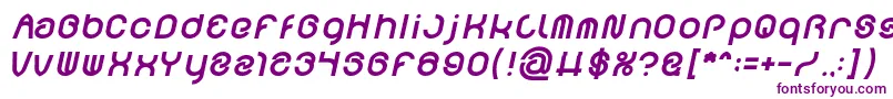 FUNRECORD Bold Italic Font – Purple Fonts on White Background