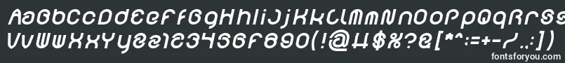フォントFUNRECORD Bold Italic – 白い文字