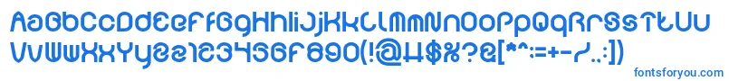 フォントFUNRECORD Bold – 青いフォント