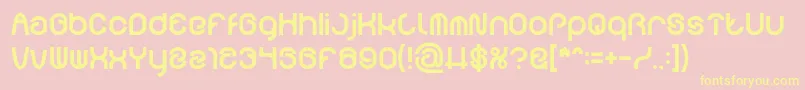 Подробнее о шрифте FUNRECORD Bold Шрифт FUNRECORD Bold – жёлтые шрифты на розовом фоне