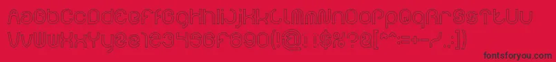 FUNRECORD Hollow Font – Black Fonts on Red Background