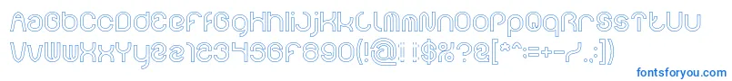 FUNRECORD Hollow Font – Blue Fonts