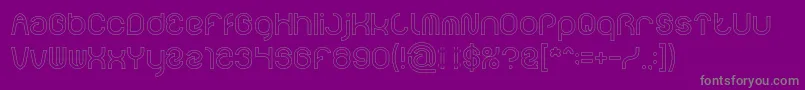 FUNRECORD Hollow Font – Gray Fonts on Purple Background