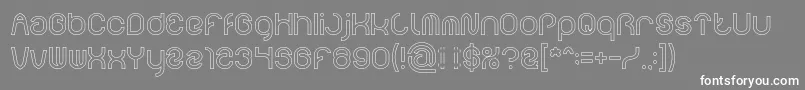 FUNRECORD Hollow Font – White Fonts on Gray Background