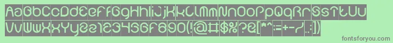 FUNRECORD Inverse Font – Gray Fonts on Green Background