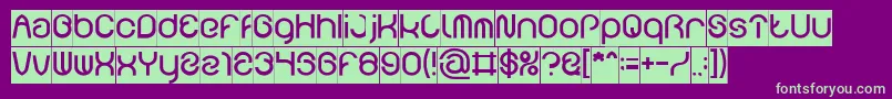 FUNRECORD Inverse Font – Green Fonts on Purple Background