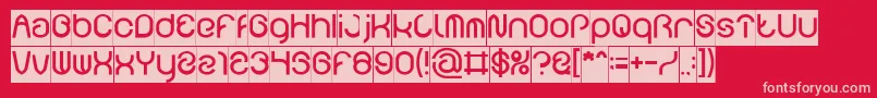 FUNRECORD Inverse Font – Pink Fonts on Red Background