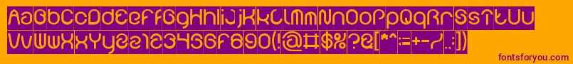 FUNRECORD Inverse Font – Purple Fonts on Orange Background
