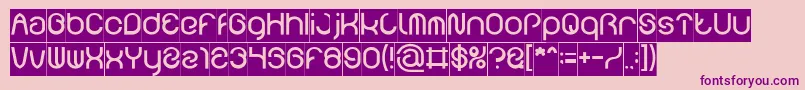 FUNRECORD Inverse Font – Purple Fonts on Pink Background