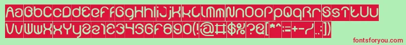 FUNRECORD Inverse Font – Red Fonts on Green Background