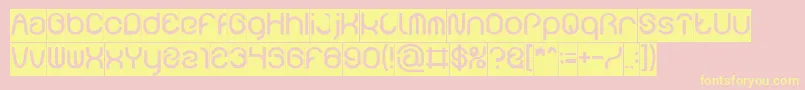 FUNRECORD Inverse Font – Yellow Fonts on Pink Background