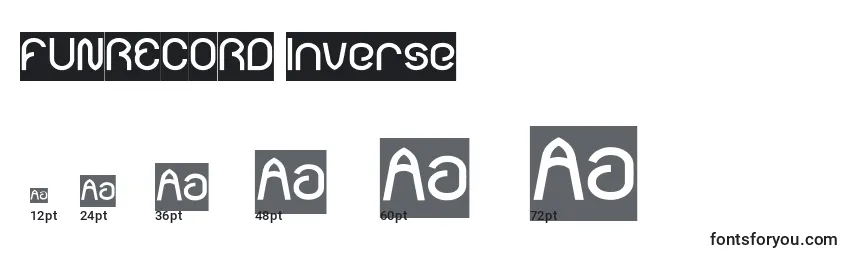 FUNRECORD Inverse Font Sizes