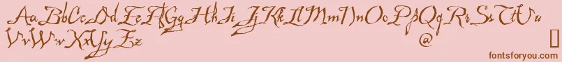 Mad Font – Brown Fonts on Pink Background