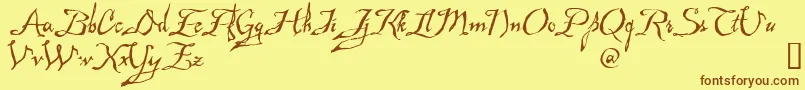 Mad Font – Brown Fonts on Yellow Background