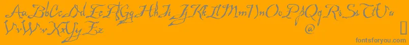 Mad Font – Gray Fonts on Orange Background