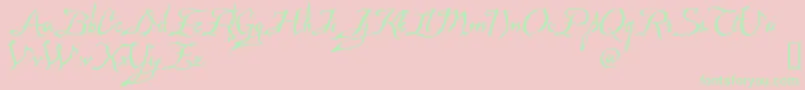 Weitere Informationen zur Mad-Schriftart Mad-Schriftart – Grüne Schriften auf rosa Hintergrund