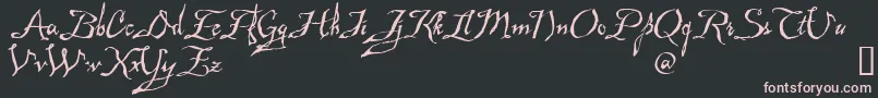 Mad Font – Pink Fonts on Black Background