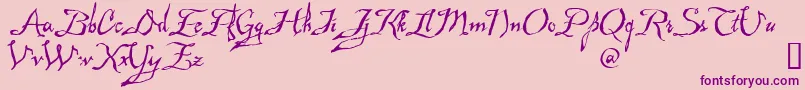 fuente Mad – Fuentes Moradas Sobre Fondo Rosa