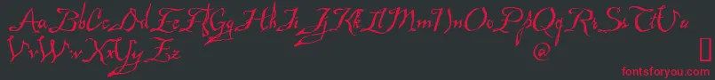 Mad Font – Red Fonts on Black Background