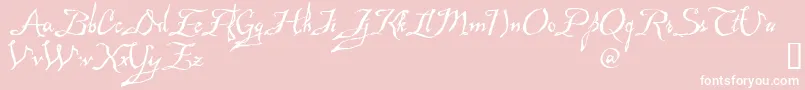 Mad Font – White Fonts on Pink Background