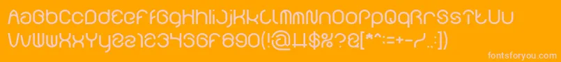 FUNRECORD light Font – Pink Fonts on Orange Background